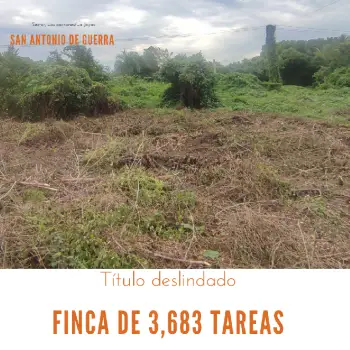 Finca de 3683 tareas su mayoría sembrada de caña acta para cualquier t