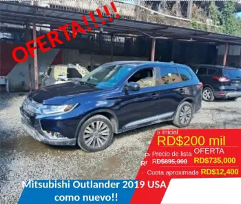 Mitsubishi outlander 2019 en santo domingo oeste