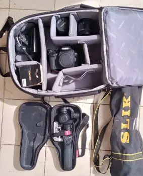 Lote completo inclyendo camaras 2 estudios fotograficos luces bases y