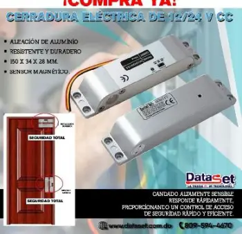 Refuerza tu seguridad con esta cerradura eléctrica de 12/24v cc