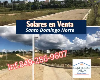 Solares en venta en santo domingo norte