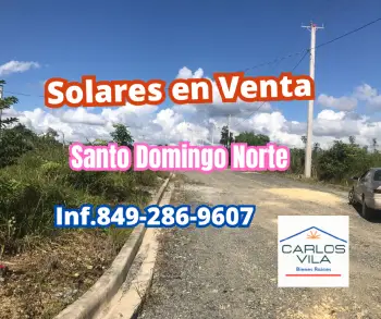 Solares en venta en santo domingo norte
