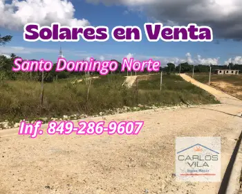 Solares en venta en villa mella santo domingo norte