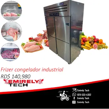 Freezer frizer congelador refrigerador comercial de 4 puertas