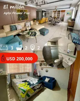vendo amplio apartamento primer nivel en el millÓn