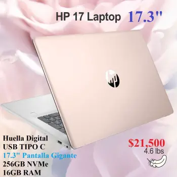 Laptop hp 17.3 2.6ghz x 4 256gb ssd 16gb ram nueva 21500