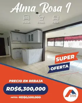 apartamento en alma rosa