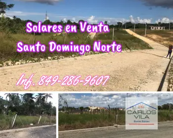 Solares en venta en santo domingo norte