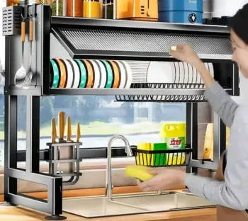 Escurridor de platos con tapa