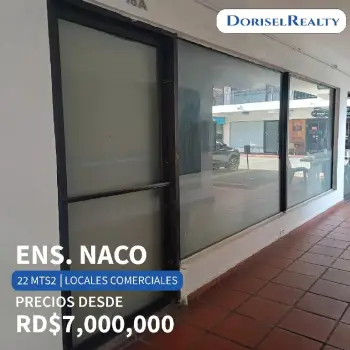 Vento local comercial en excelente zona de naco