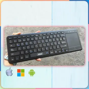 Teclado inalámbrico para mac windows y android con touchpad / bluetoot