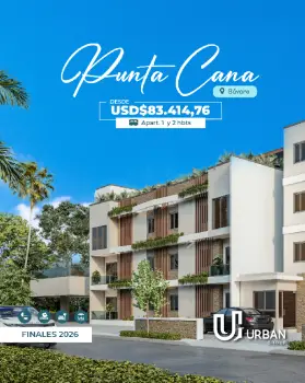 Apartamentos de 1  2 habitaciones en punta cana