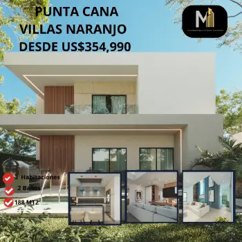 Vendo villas naranjo en punta cana