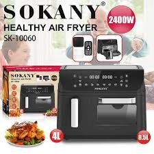 Freidora de aire doble con cesta de 4l y horno de 8.5l – versatilidad