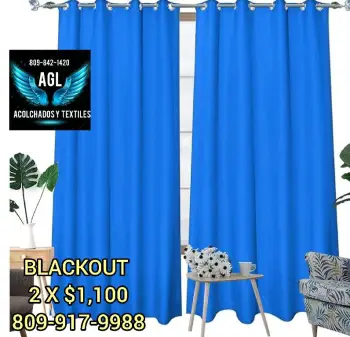 Cortinas blackout por pares  en santo domingo este