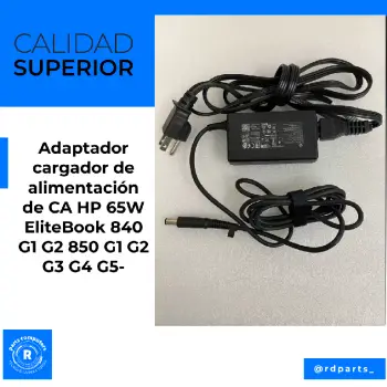 Cargador ca hp 65w elitebook