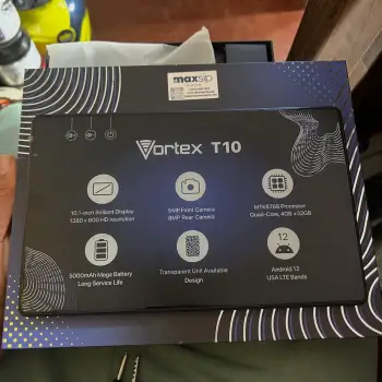 Tablets vortex t10 32gb/4gb ram coje sim incluye cober protector de pa