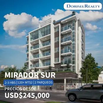 Venta de apartamentos en proyecto ubicado en mirador sur
