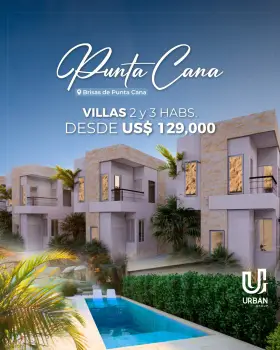 Villas de 2 y 3 habitaciones en punta cana