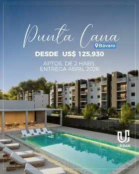Apartamentos de 2 habitaciones en punta cana