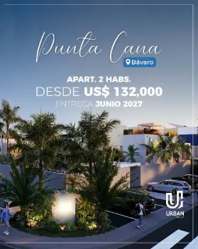 Apartamentos de 2 habitaciones en punta cana