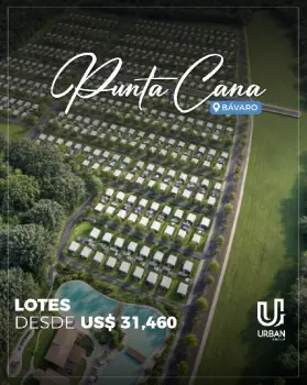 Lotes desde us31460 en punta cana