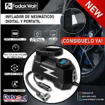 Inflador de neumáticos digital y portátil de fadakwalt