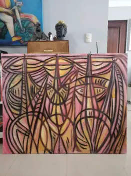 Obra de arte del maestro jesús desangles 40x50.