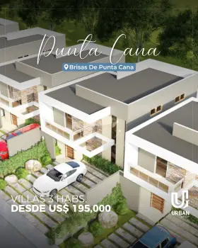 Villas de 3 habitaciones en brisas de punta cana