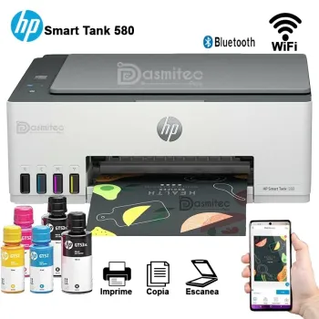 Impresora hp 580 wifi multifuncion todo en uno disponible