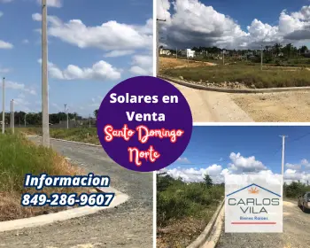 Solares en venta en villa mella santo domingo norte