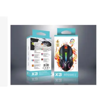 Mouse gaming usb x3 - resistente preciso y con estilo