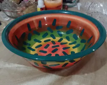 Bowl y platos de porcelanas