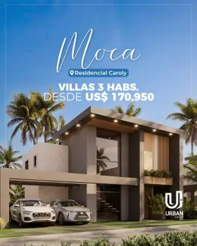 Villas de 3 habitaciones en moca