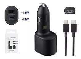 Cargador samsung para vehiculo 45w/15w