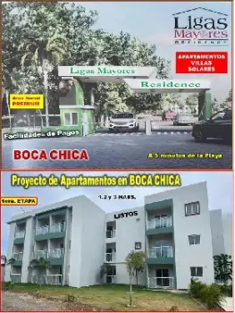 Proyecto de aptos y villas en boca chica a solo 7 minutos de la playa