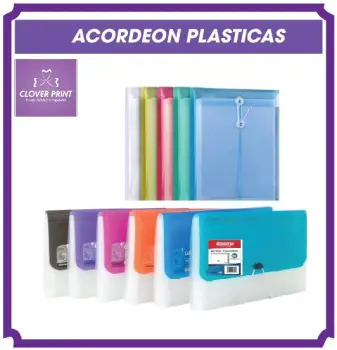 Acordeon plasticos  tamano legal 9x15
