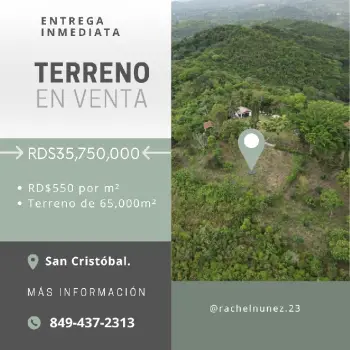 Terreno en venta en san cristobal.