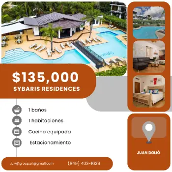 Apartamento en sybaris residences en juan dolió