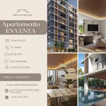 Apartamento en venta en evaristo morales.
