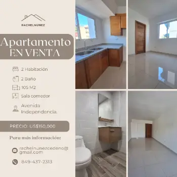 Apartamento en venta en la av. independencia.