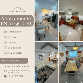 Alquiler de inmueble en la av. ecológica.