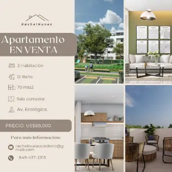 Apartamento en venta en la ave ecológica.