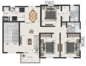 Apartamento en venta – jacobo majluta santo domingo norte