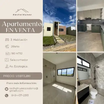 Apartamento en venta en la ave ecológica.