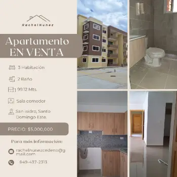 Apartamento en venta en san isidro.