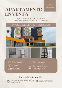 Apartamento en venta en san isidro.