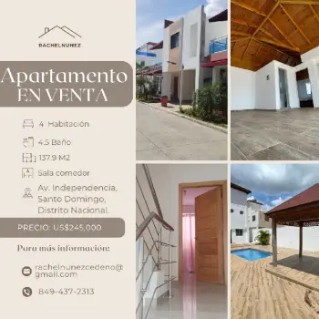 Apartamento en venta en san isidro.