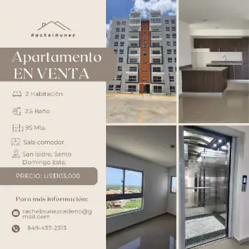 Apartamento en venta en san isidro.