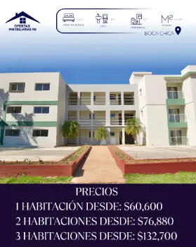 Proyectos de apartamentos de 1 2 y 3 habitaciones en boca chica